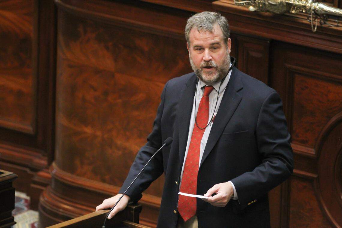 Rep. Kirkman Finlay is seen during a House of Representatives session in Columbia, S.C. on Tuesday, March 29, 2022. (Travis Bell/STATEHOUSE CAROLINA)