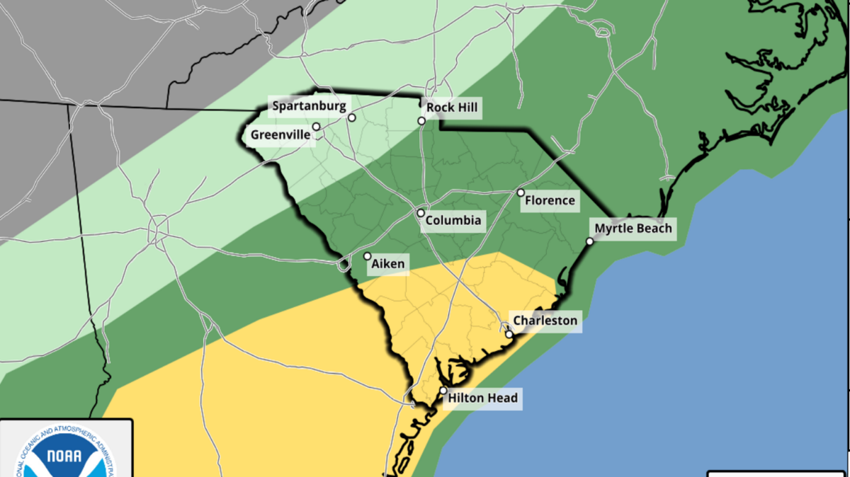 The National Weather Service warns strong thunderstorms could move through the Midlands on Saturday.