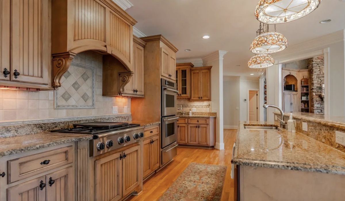 The five bedroom, 4.5 bath house at 111 Siena Drive in the Montibello subdivision has a listing price of $2,375,000.