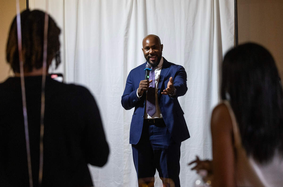Tyler Bailey thanks supporters for his apparent win in the Columbia City Council at-large race on Tuesday, November 7, 2023.
