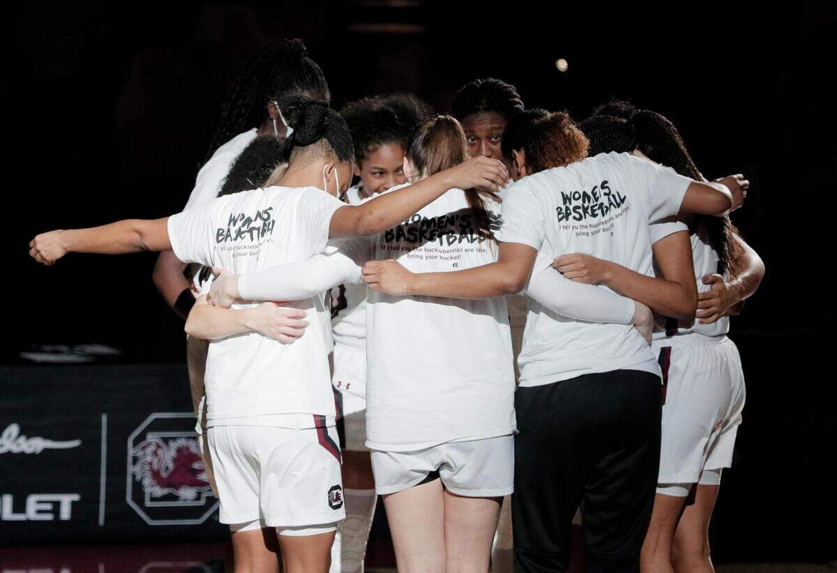 The University of South Carolina plays the University of Georgia at Colonial Life Arena on Thursday, January 21, 2021.