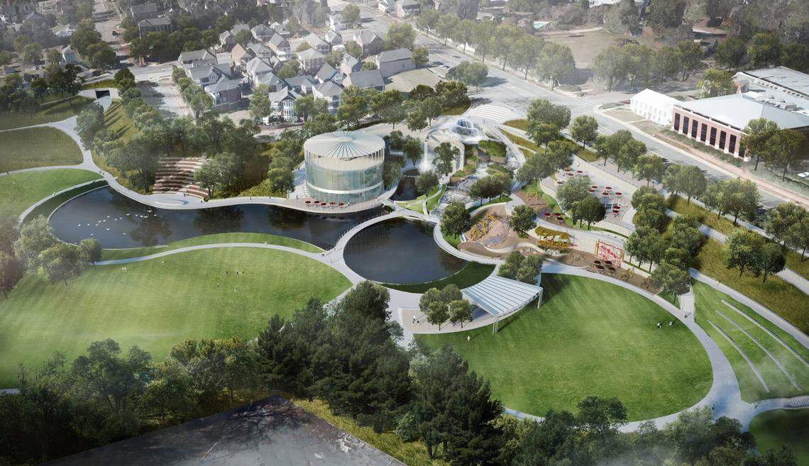 A rendering of what Columbia’s Finlay Park could look like after being remodeled. 
