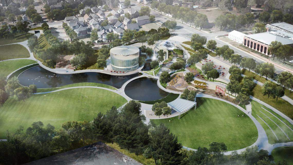 A rendering of what Columbia’s Finlay Park could look like after being remodeled.