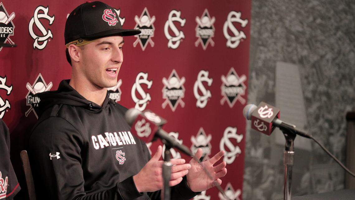 South Carolina baseball’s Roman Kimball pitched for the Gamecocks for the first time on Sunday, Feb. 18, 2024 in a game against Miami (Ohio) at Founders Park.