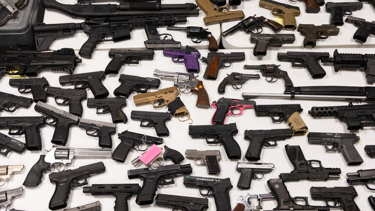 Photos: Sheriff Leon Lott shows guns before their destruction