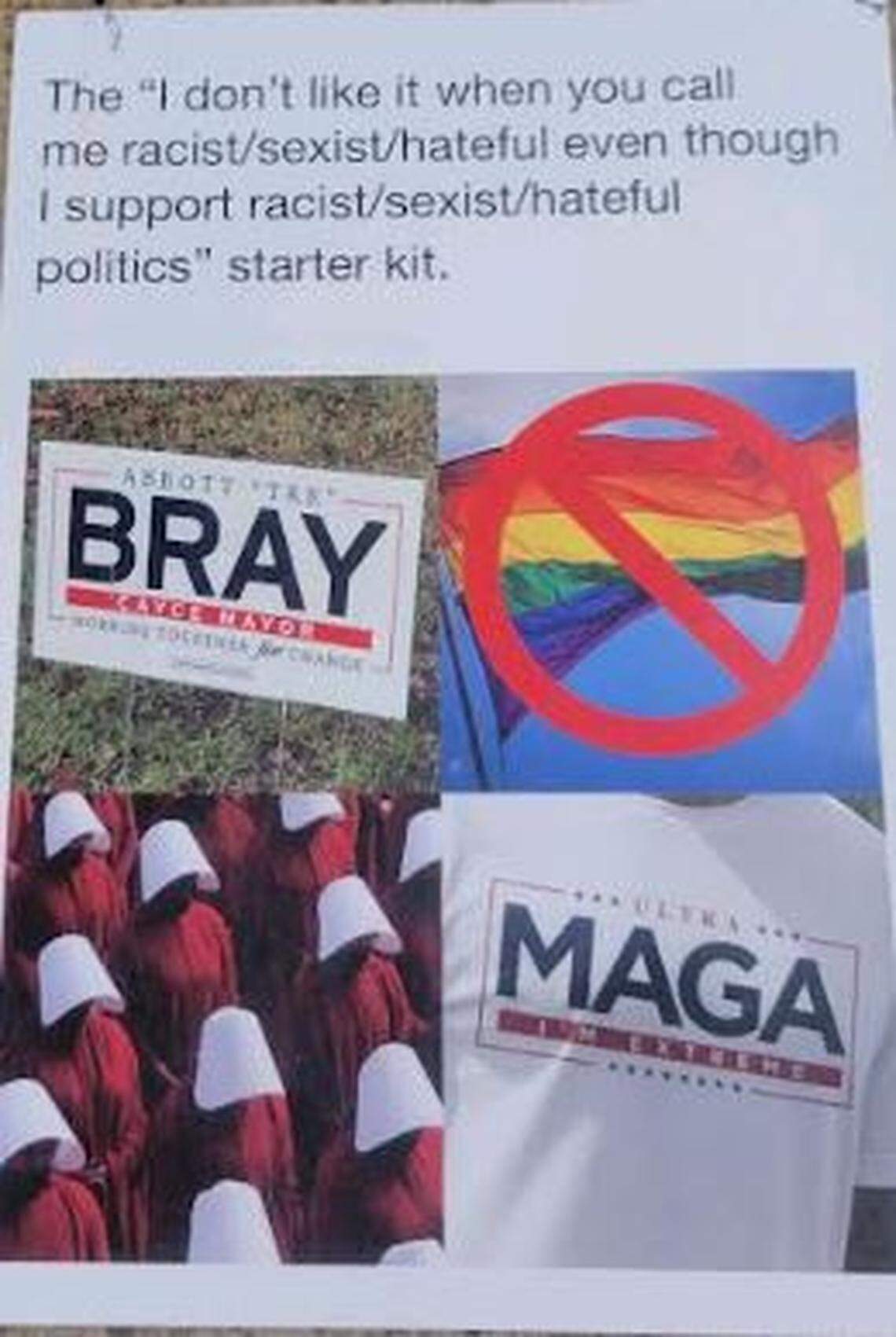 A mailer sent out in the Cayce mayor’s race.