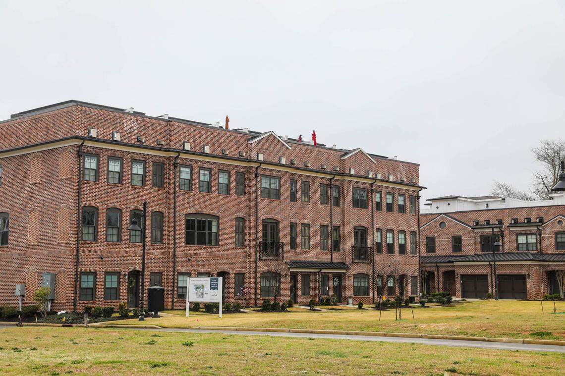 Development at the former 181-acre State Hospital site on Columbia’s Bull Street began in 2015 with the construction of a baseball stadium and the First Base Building. The full development is expected to take more than 20 years and will include a mix of businesses, residential complexes and recreation space. The first residents moved into the TownPark at BullStreet townhomes in 2018.