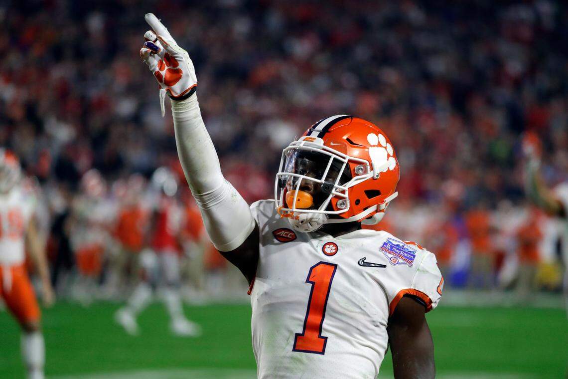 Clemson cornerback Derion Kendrick (1) during the first half of the 2019 Fiesta Bowl.