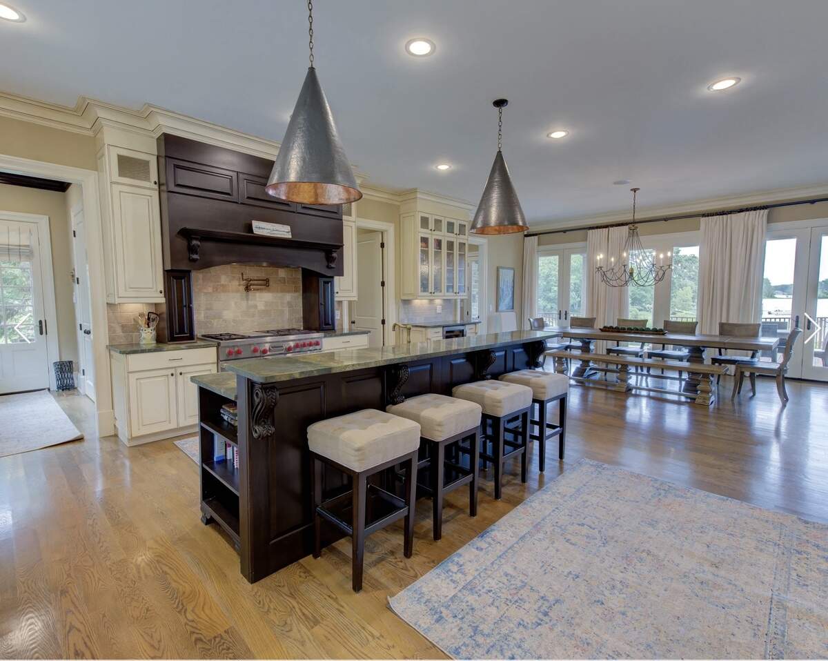 The kitchen of a recently sold, $2.3 million home by Lake Murray.