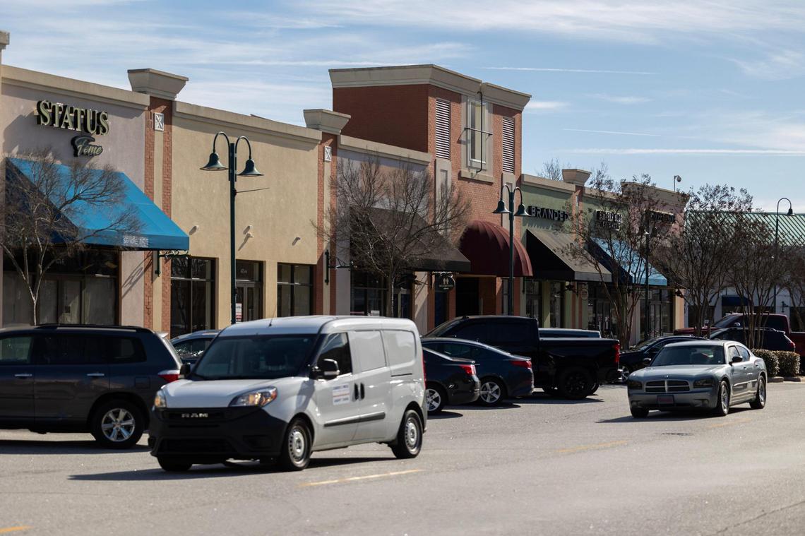 The Village at Sandhill outdoor mall on Friday, January 20, 2023.
