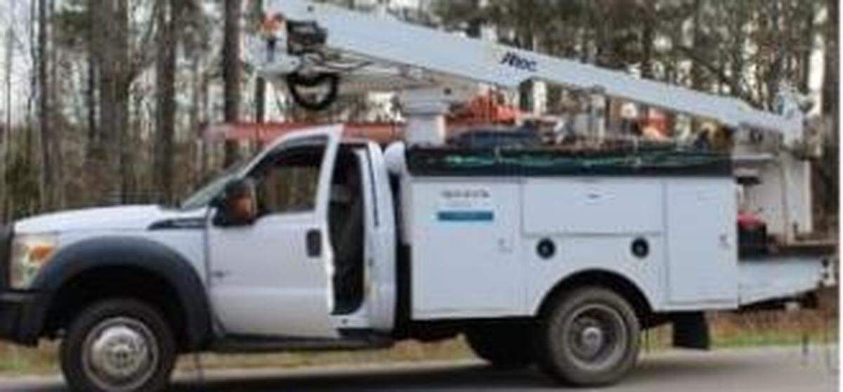 This white Ford service truck led investigators to make arrests, according to the sheriff's office.
