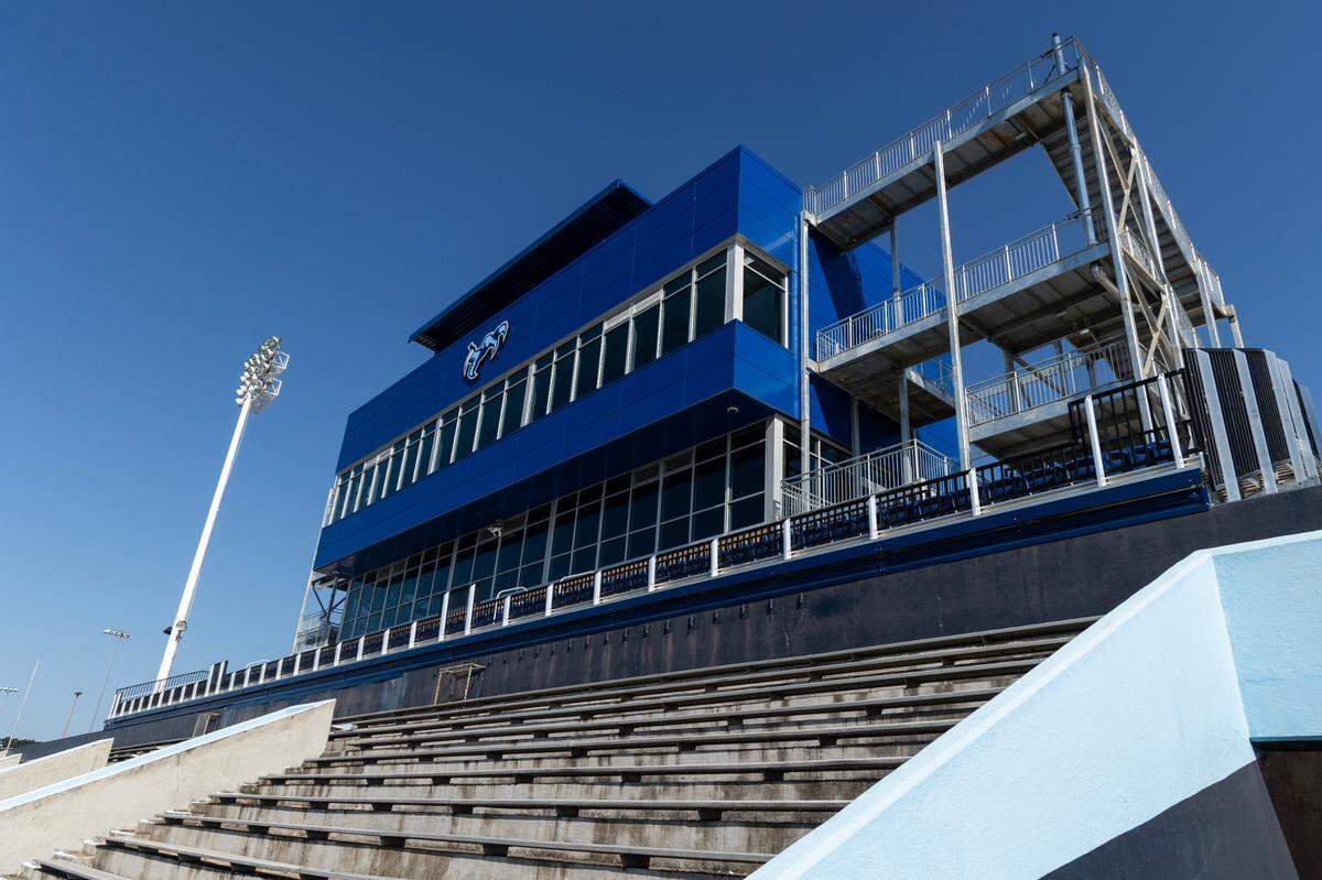Chapin High School unveils their new stadium press box on Wednesday, August 28, 2024. The stadium hosts updated live-streaming capabilities, video display technologies and coaches boxes.