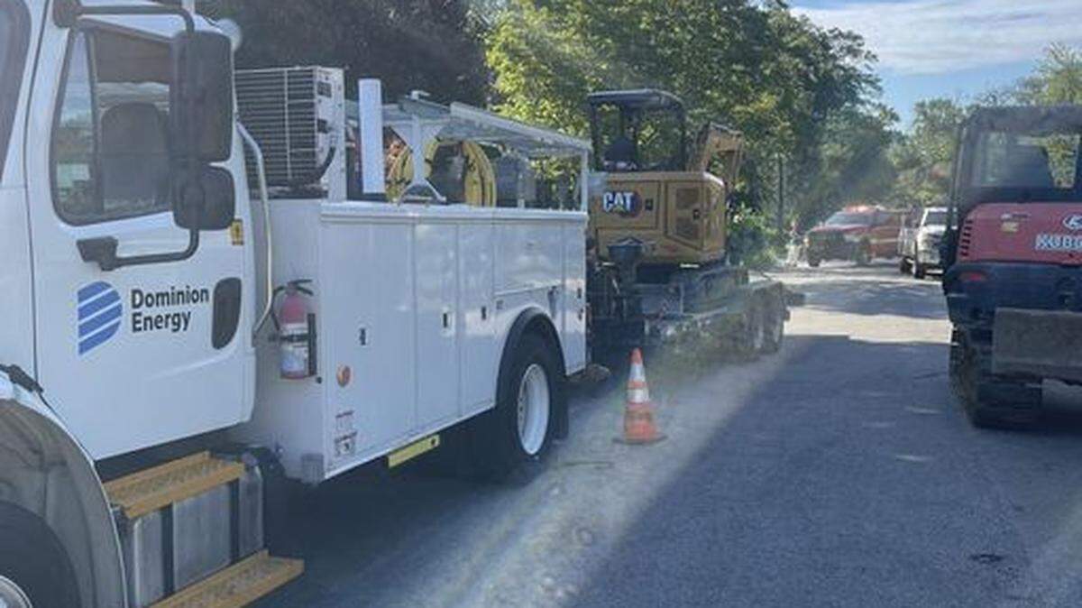 A gas leak was reported in West Columbia.