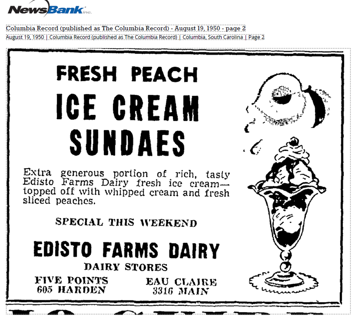 Edisto Farms Dairy once operated in Columbia’s Five Points.