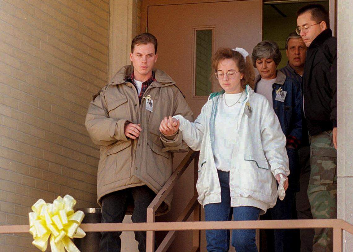 Susan and David Smith are shown Wednesday, Nov. 2, in Union, S.C., as they make a public plea for the safe return of Susan’s sons Michael, 3, and 14-month-old Alex.