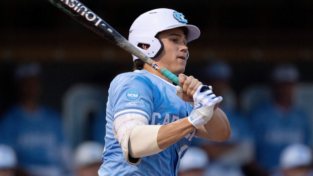 North Carolina Tar Heels catcher Luke Stevenson. Jeffrey Camarati-USA TODAY Sports