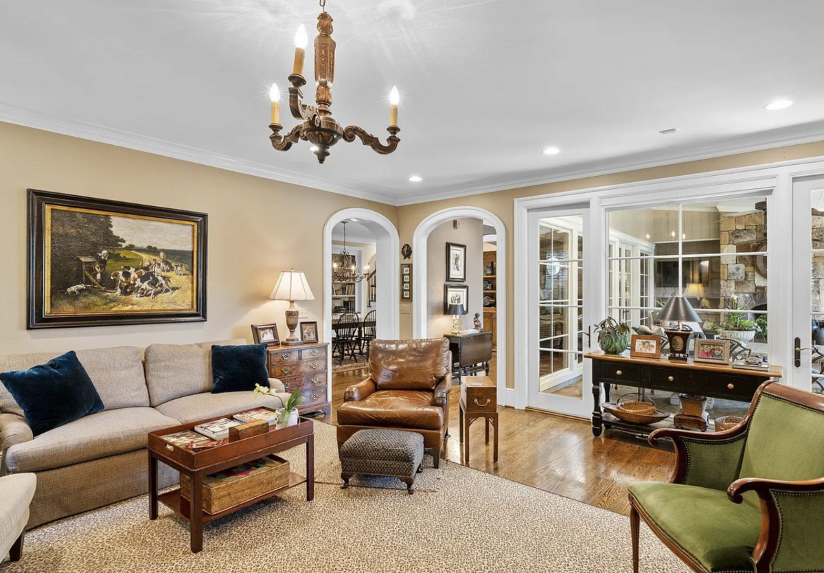 This house at 605 McDaniel Ave., Greenville, is on the market for $3.15 million. Furniture is from Rowan Furniture, Greenville.