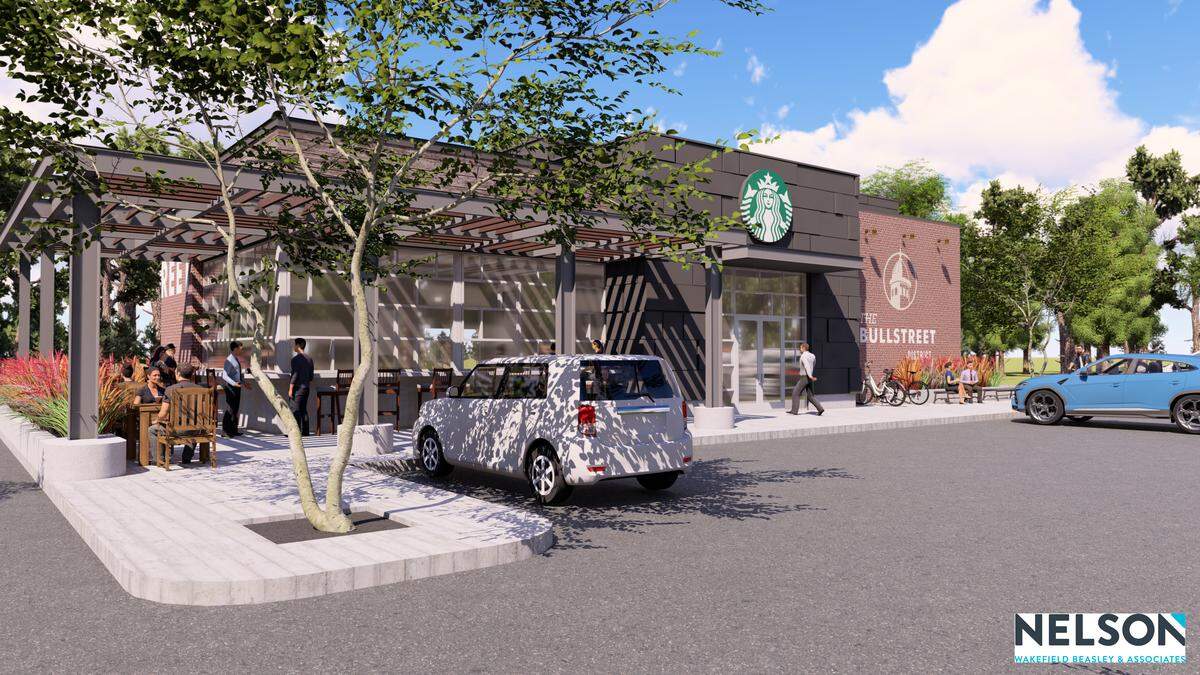 Starbucks is going to build a freestanding store in the BullStreet District