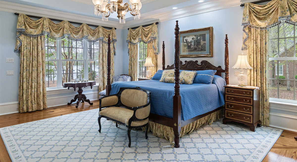 The primary bedroom is on the main floor.