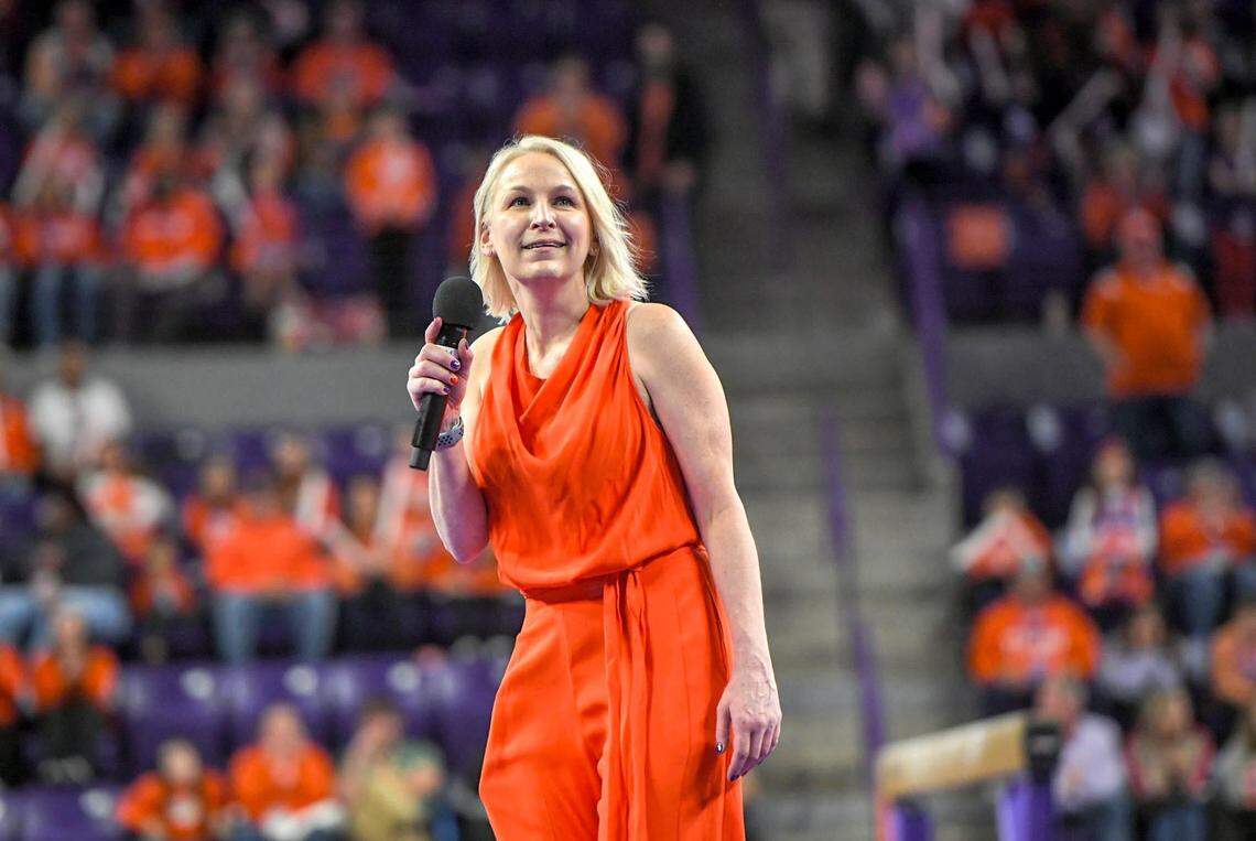 Former Clemson gymnastics coach Amy Smith in 2024