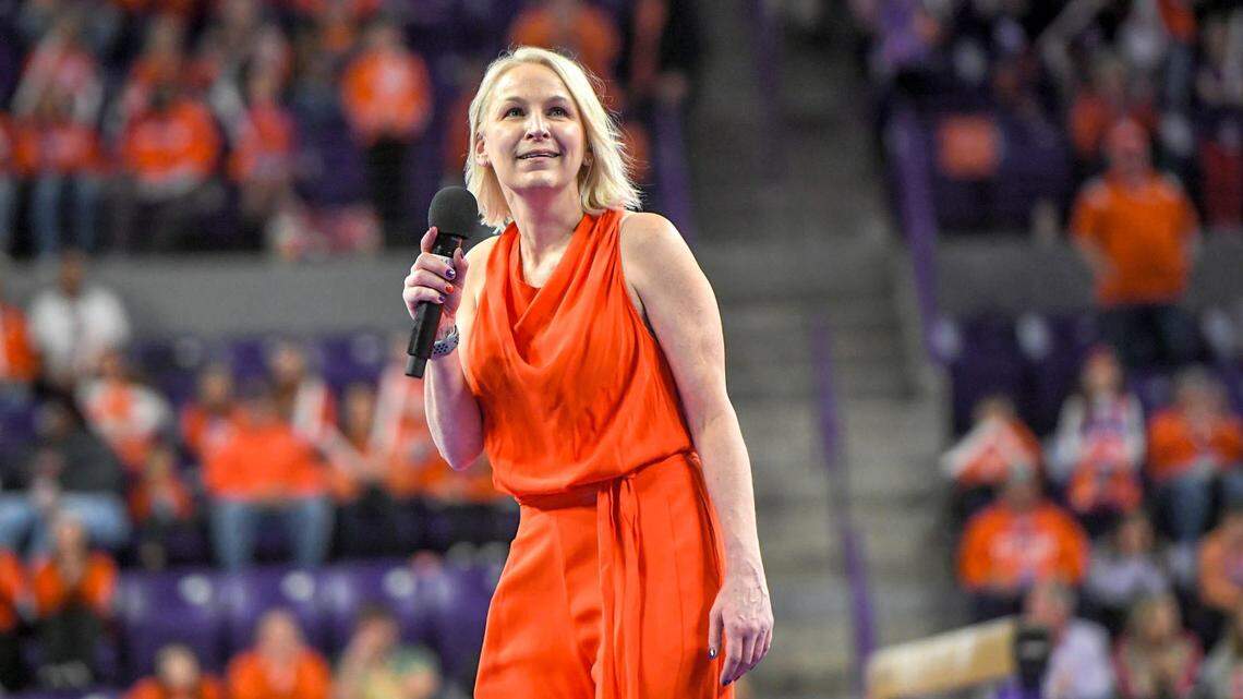 Former Clemson gymnastics coach Amy Smith in 2024
