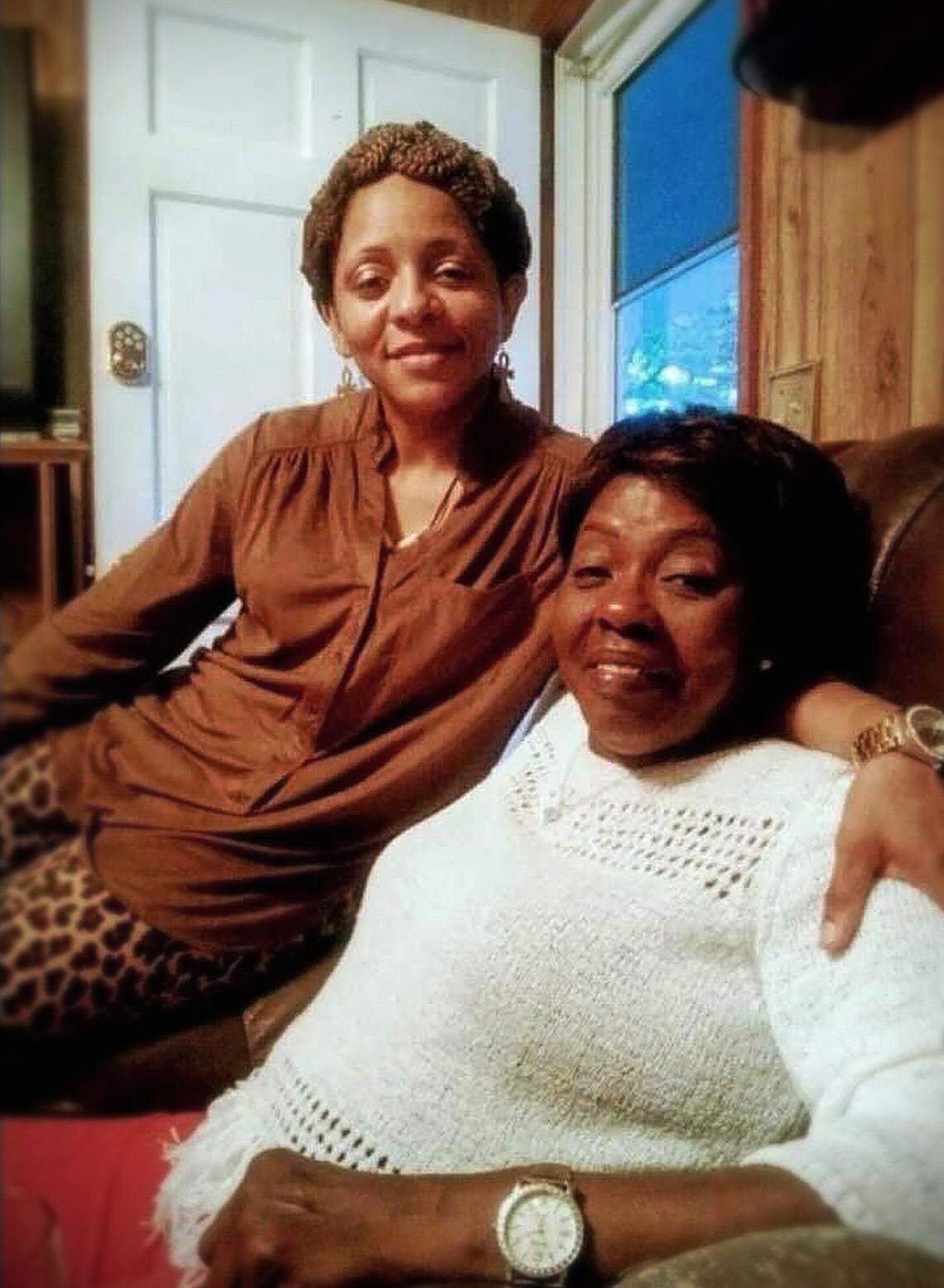 Rosie Brooks and her niece Jennifer Gary pose in this photo from 2016.