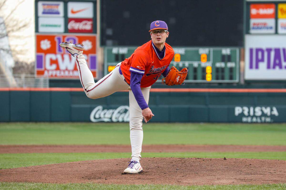 Last year, Clemson redshirt sophomore right-handed pitcher Nick Hoffmann was the only Tiger and the first since 2017 to throw a complete game. Hoffmann is set to get the final start of the season-opening series against Indiana on Sunday at Doug Kingsmore Stadium in Clemson.