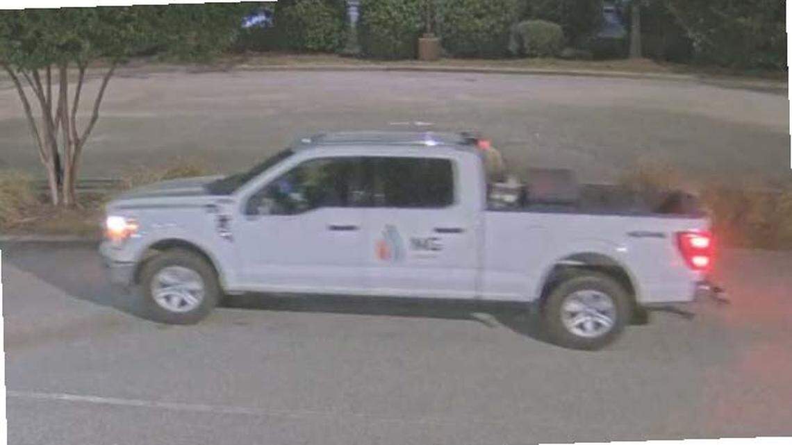 A white Ford F-150 pickup truck, believed to have been stolen out of Charlotte, was used in an attempted ATM theft in Blythewood on Friday, April 17, 2026, authorities said.