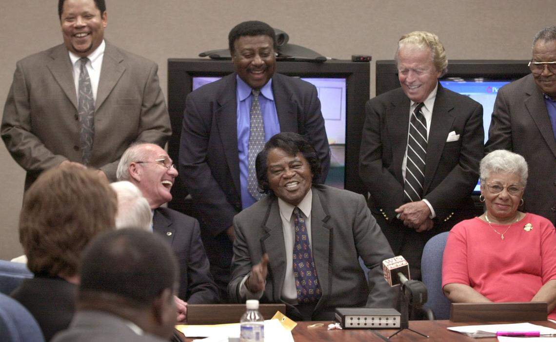 Soul singer, James Brown, received a pardon for seven charges filed against him in AikenCounty in  1988 and 1998.