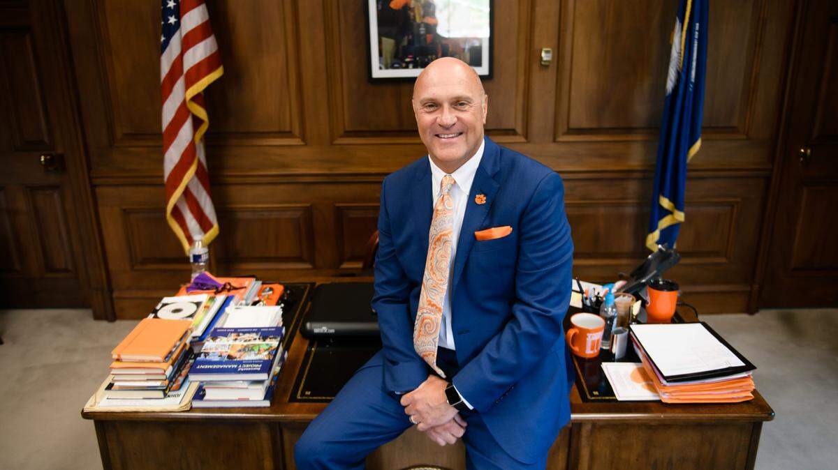 Clemson University president Jim Clements