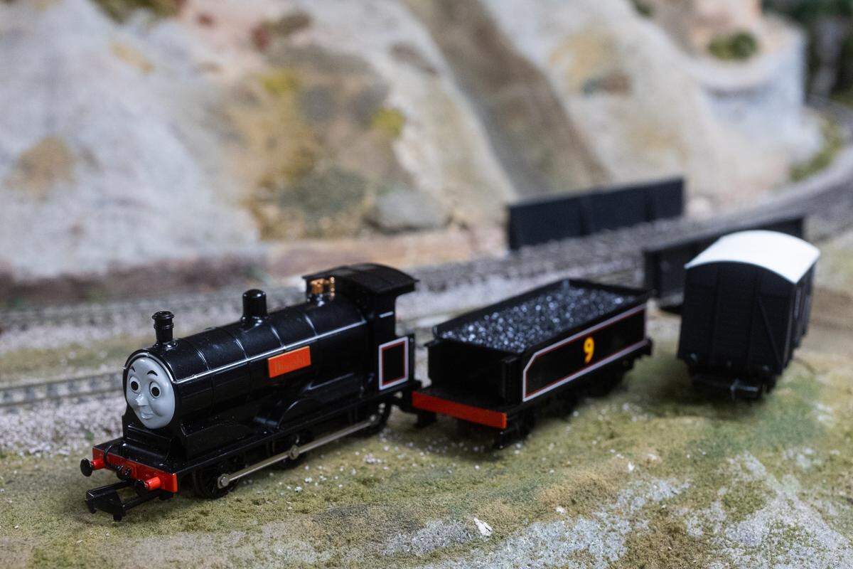 The Associated Model Railroads of Columbia, a club that meets Thursdays at 1800 Lincoln Street in Columbia, South Carolina, on Thursday, March 20, 2025. Many model railroad hobbyists first fell in love with trains because of the Thomas the Tank Engine books and television show.