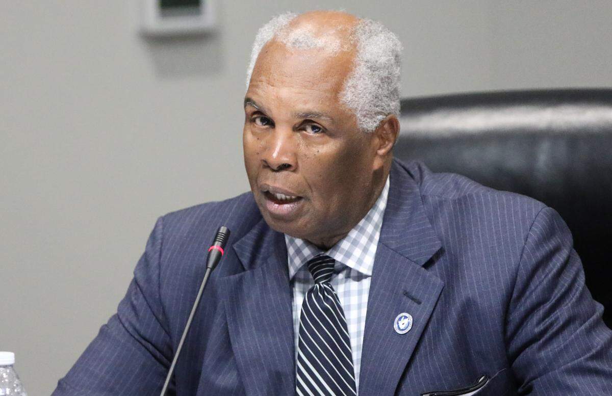 District 9 councilman Calvin, “Chip” Jackson at a meeting of the Richland County Council. 2/19/19