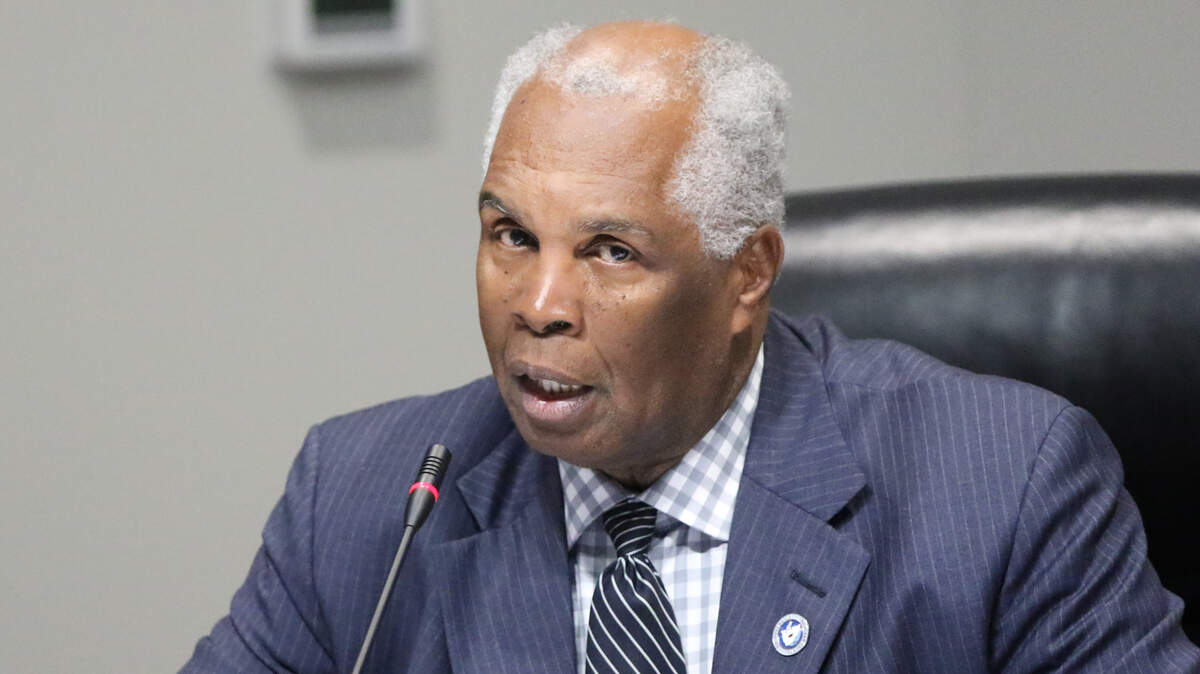 District 9 councilman Calvin, “Chip” Jackson at a meeting of the Richland County Council. 2/19/19