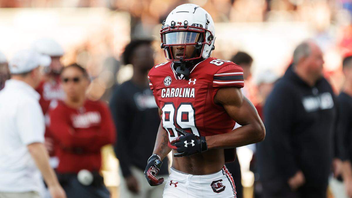 South Carolina Gamecocks wide receiver O’Mega Blake (89) scrimmages in the Garnet & Black game at Williams Brice Stadium on Saturday, April 15, 2023.