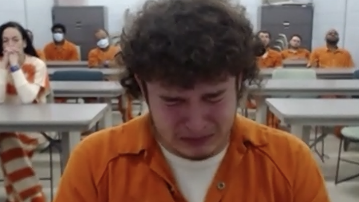 During a bond hearing, Caleb Kennedy cried when the daughter of the man he ran over testified.