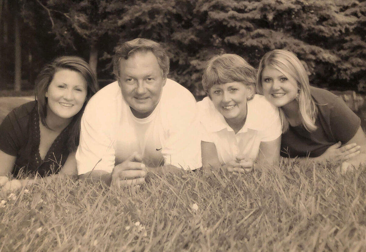 The Spires family: Meredith Huggins, Randy Spires, Karen Spires and Whitney Davis.