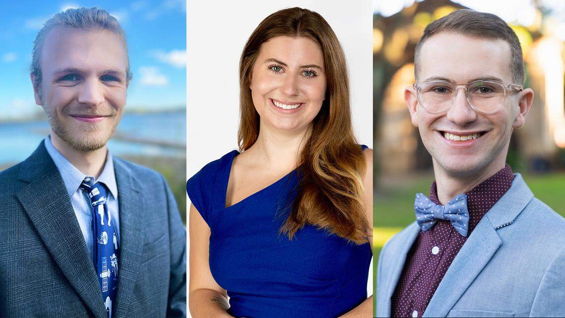 Stephen Hilton, 20, a senior at the University of South Carolina, Sydney Clinton, 20, a rising junior at the University of South Carolina, and Ryan Thompson, 21, a senior at College of Charleston are three college students running for South Carolina House seats in District 112 in Charleston County, District 98 in Dorchester County and House District 106 in Horry County, respectively.