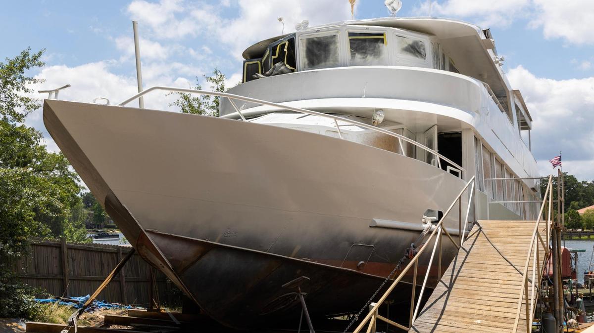 The Spirit of Lake Murray is under construction on Monday, June 12, 2023. Once renovated, the ship will be available for parties and other events on the water.
