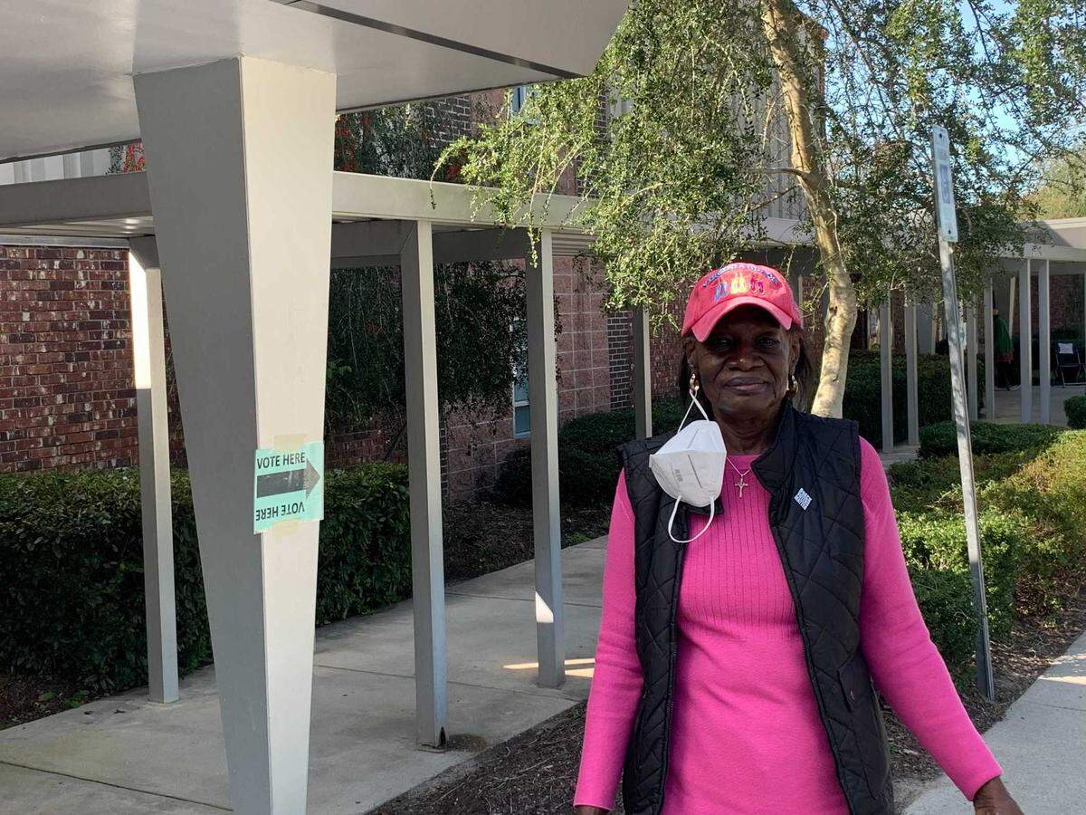 Virginia Peterkin, 65 voted early. She said she has been working to get young voters in the community engaged.