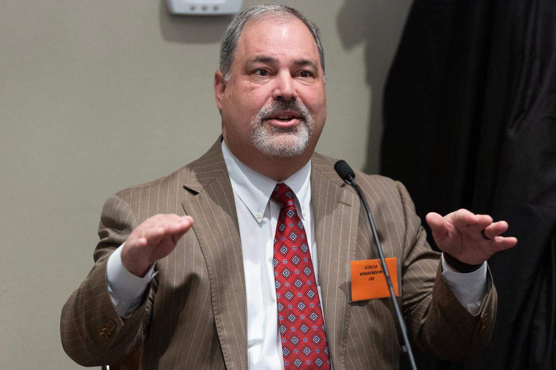 Mark Ball, a former colleague of Alex Murdaugh, testifies during Murdaugh’s trial for murder at the Colleton County Courthouse on Wednesday, Feb. 22, 2023. Joshua Boucher/The State/Pool
