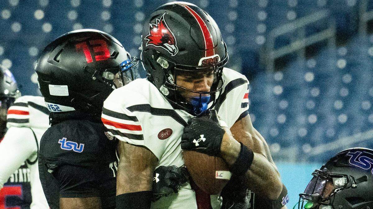 Southeast Missouri State wide receiver Tristan Smith (1)