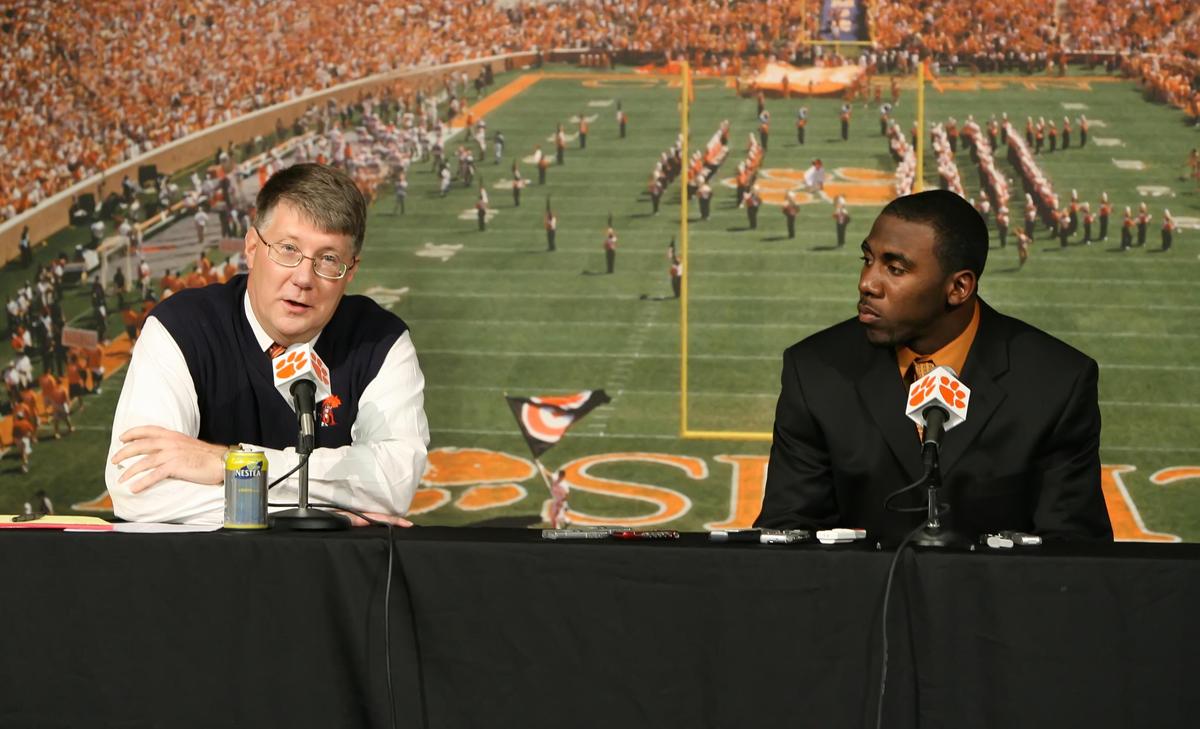 Tim Bourret recalled football's C.J. Spiller as one of his favorite Clemson athletes from over the years.