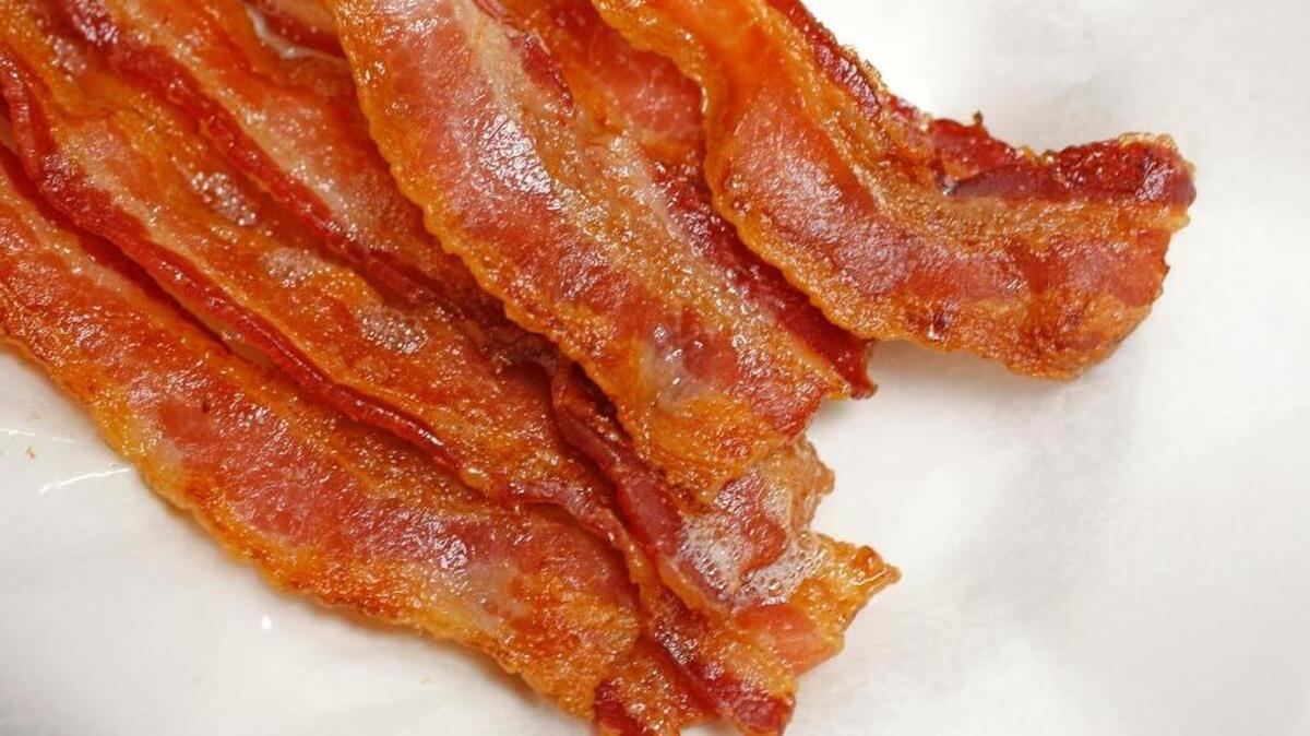A platter of bacon