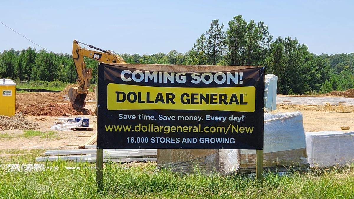A Dollar General store is under construction at 3967 Highway 378 in Leesville, SC, not far from Lake Murray.