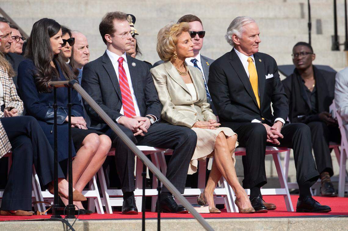 Columbia attorney, Henry D. McMaster, Jr. (third from the right), is considering a run for South Carolina attorney general.