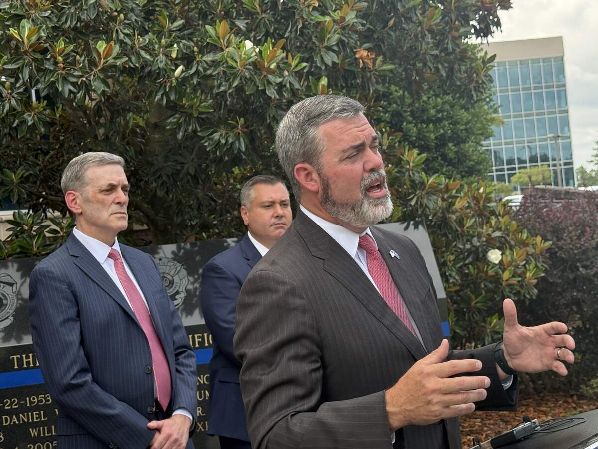 8th Circuit Solicitor David Stumbo spoke to reporters at the Lexington County courthouse Thursday, June 18, 2026, in his bid for S.C. attorney general.