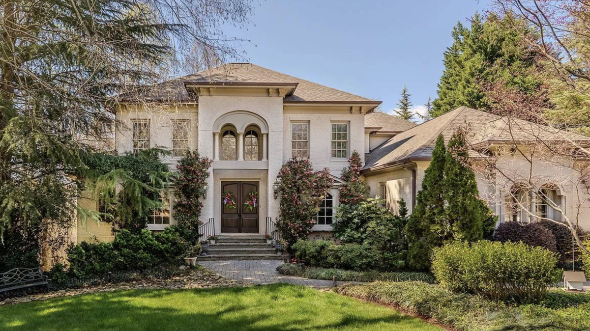The five bedroom, 4.5 bath house at 111 Siena Drive in the Montibello subdivision has a listing price of $2,375,000.