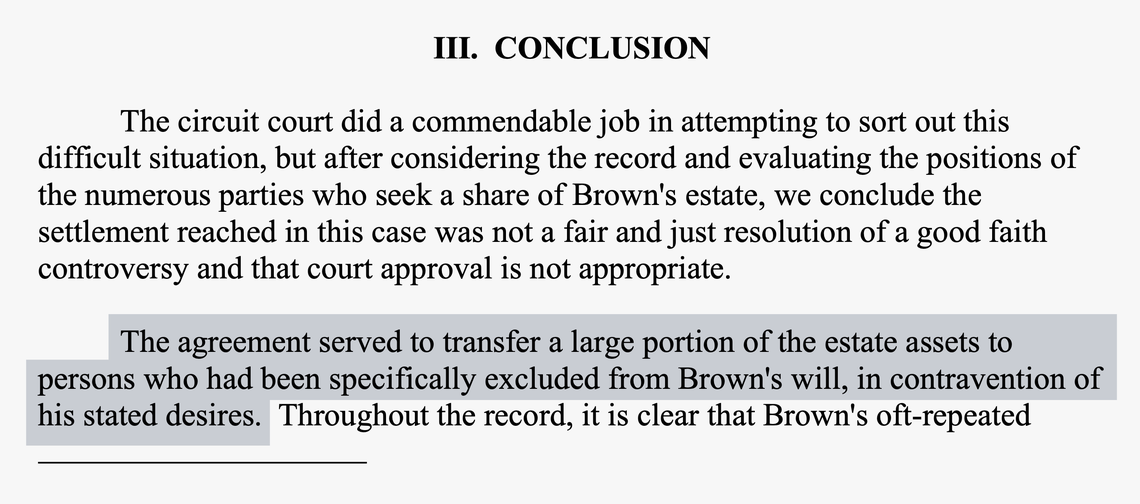 Document excerpt from the Wilson v. Dallas ruling