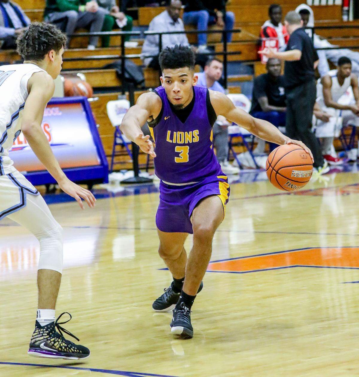 Legacy Charter guard Jacobi Wright dribbles the ball against Westtown during a game at the 2019 Chick-fil-A Classic at Richland Northeast. Wright has been offered by South Carolina.
