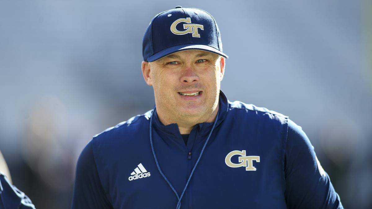 From 2021: Geoff Collins with the Georgia Tech Yellow Jackets